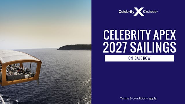Celebrity Apex 2027 sailings