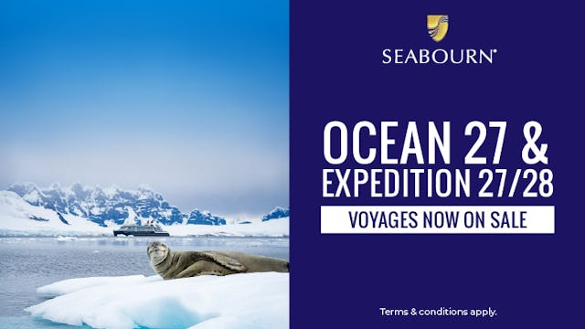 Seabourn 2027/28 Ocean & Expedition voyages