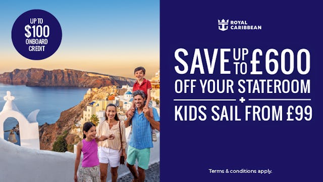 Save up to £600 with Royal Caribbean