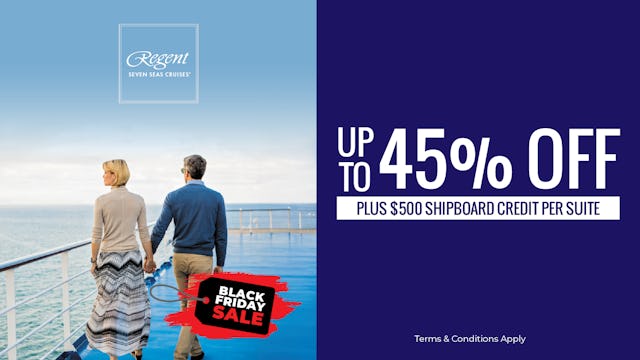 Regent Seven Seas Cruises black friday sale