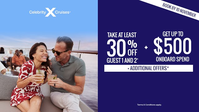 Nothing comes close with Celebrity Cruises