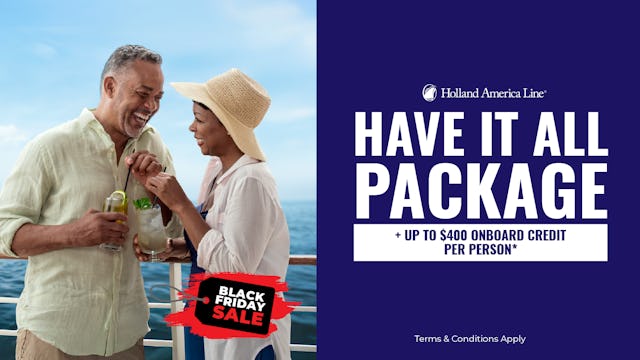 Holland America Black Friday
