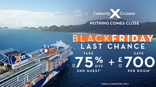Celebrity Cruises last chance Black Friday Sale