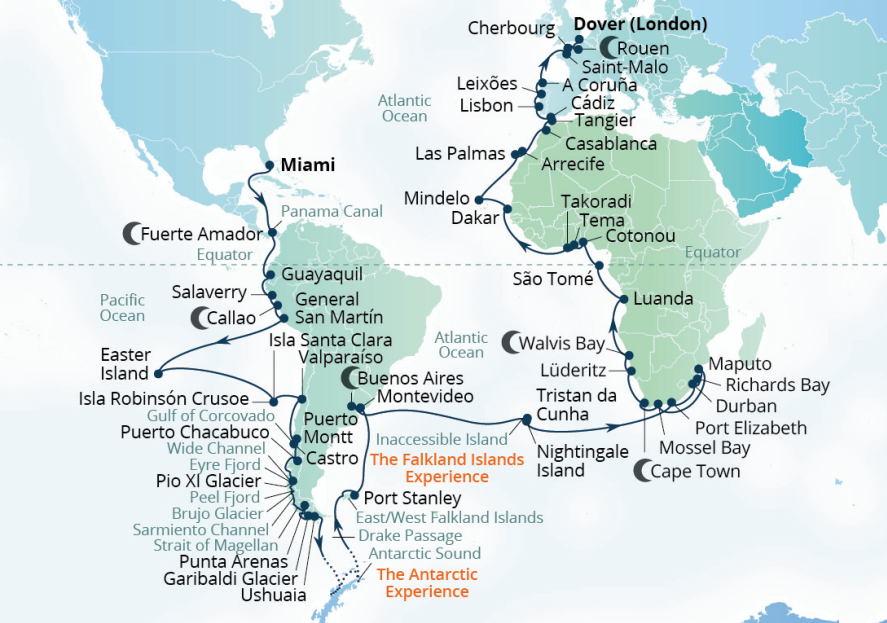 2028 World Cruise with Seabourn