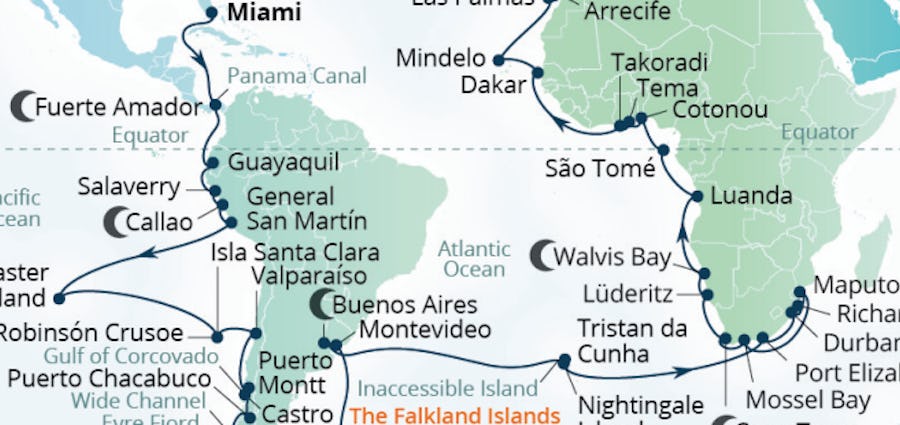 2028 World Cruise with Seabourn