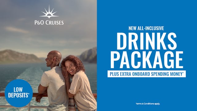 New all-inclusive drinks package with P&O Cruises