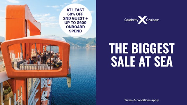 The Biggest Sale at Sea with Celebrity Cruises