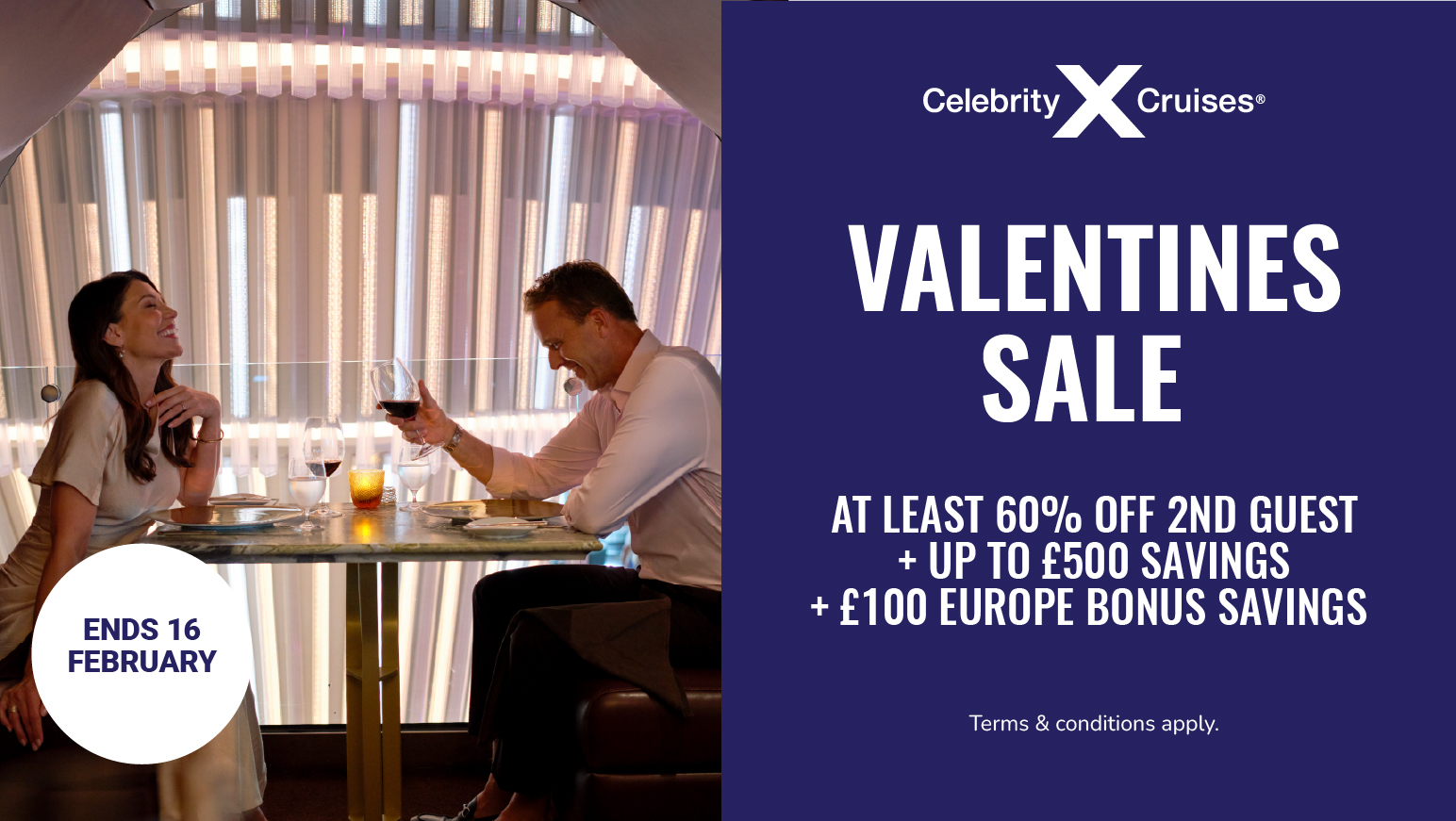 Valentines Sale with Celebrity Cruises