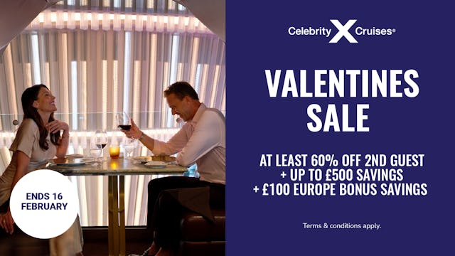 Valentines Sale with Celebrity Cruises