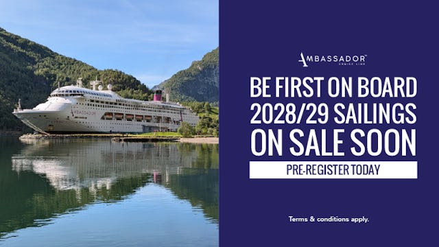 Ambassador Cruise Line 2028/29 voyages