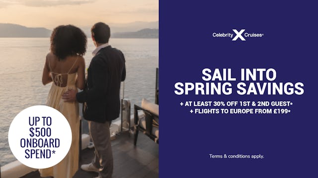 Sail into spring savings with Celebrity Cruises