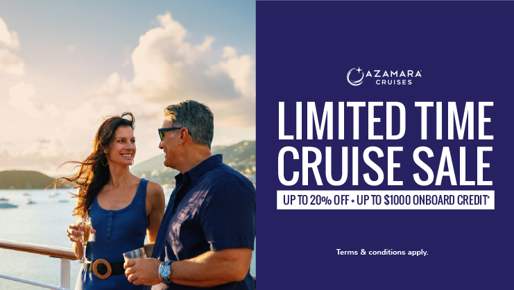 Limited-time cruise sale with Azamara Cruises