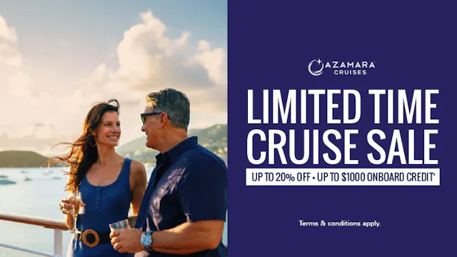 Limited-time cruise sale with Azamara Cruises