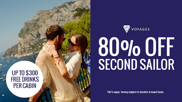 80% off second sailor with Virgin Voyages