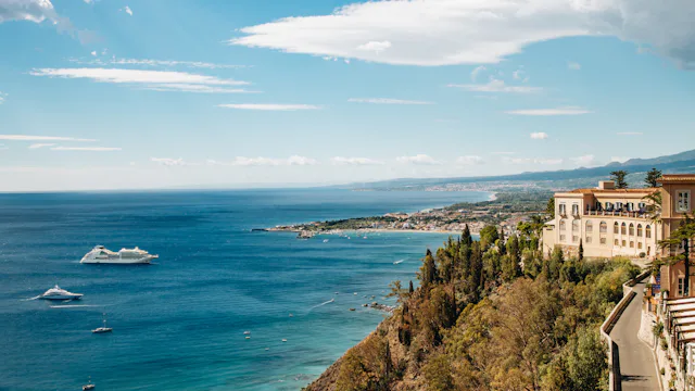 Seabourn Ovation in Taormina, Italy