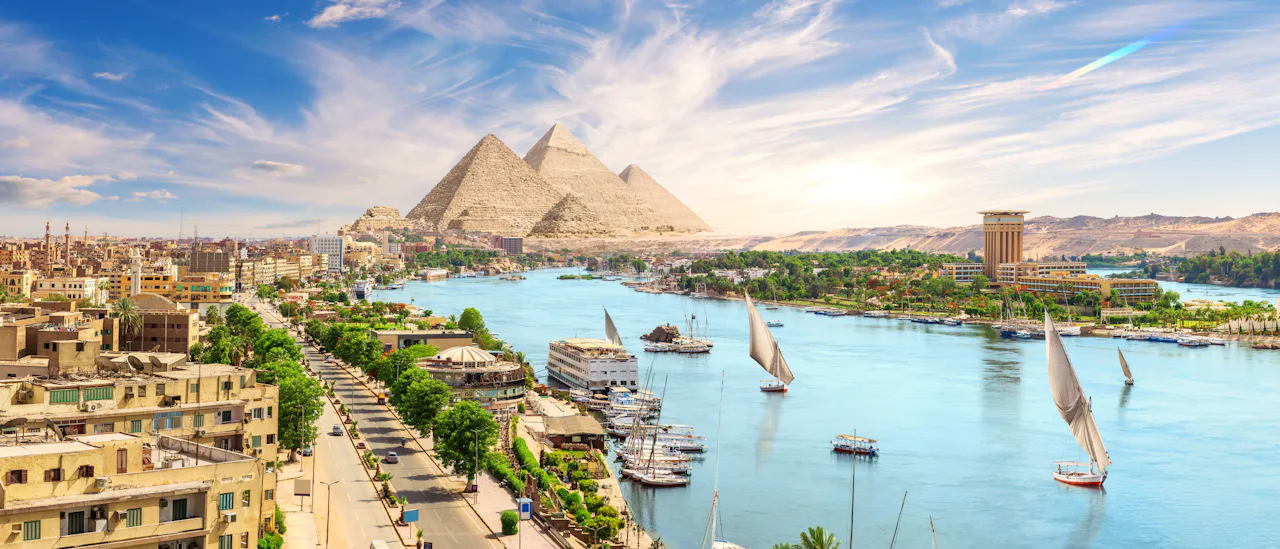 The Nile and the pyramids