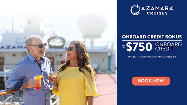 Azamara Cruises onboard credit bonus