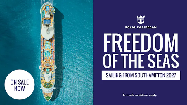 Freedom of the Seas sailing from Southampton in 2027