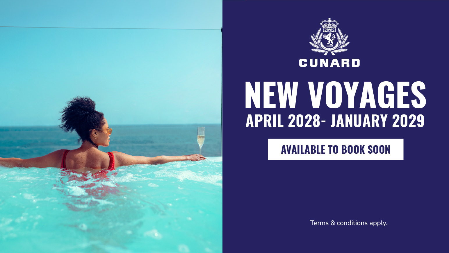 New Cunard Voyages April 2028 to January 2029