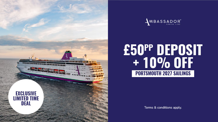 Exclusive limited time deal with Ambassador Cruise Line