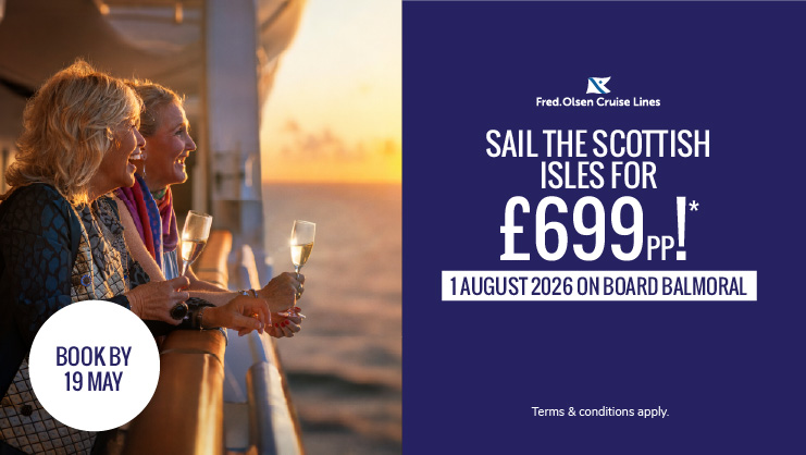 Sail the Scottish Isles for £699pp with Fred. Olsen