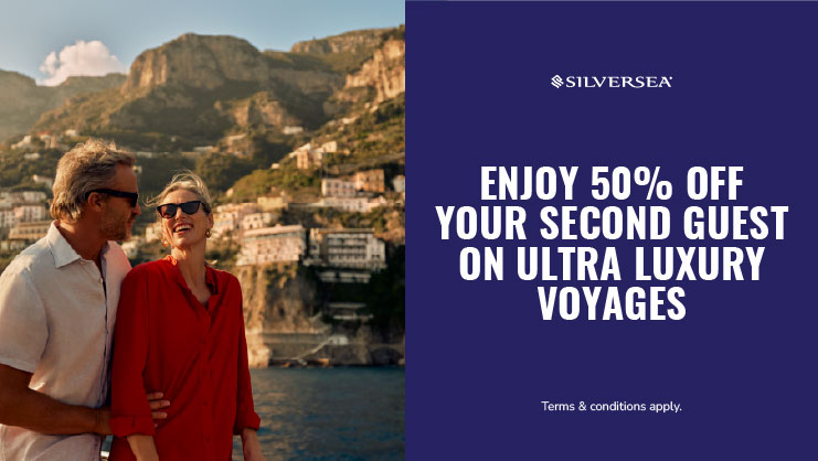 50% off second guest with Silversea