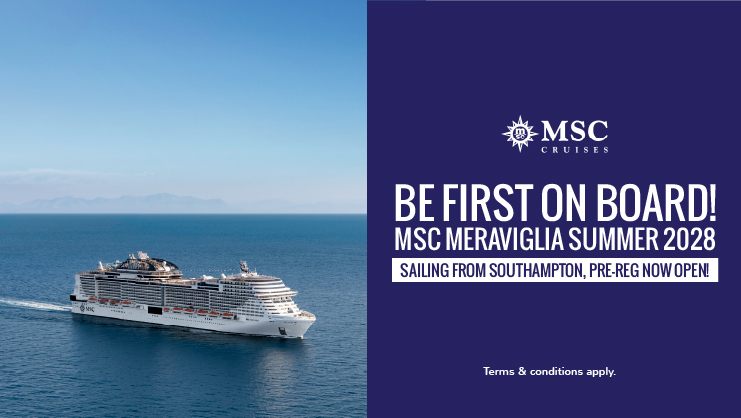 MSC Meraviglia Summer 2028 sailing from Southampton