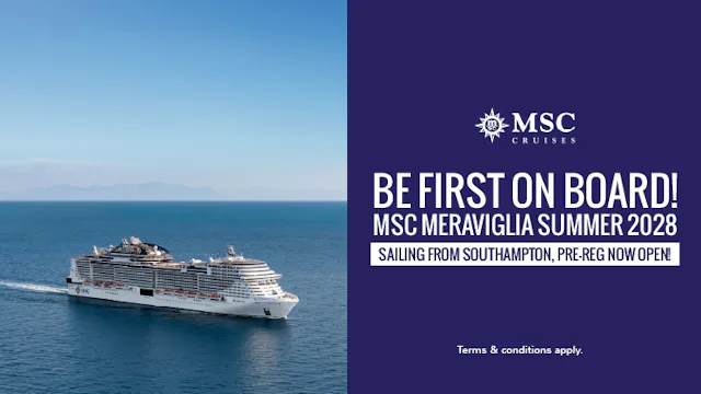 MSC Meraviglia Summer 2028 sailing from Southampton