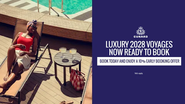 Luxury 2028 voyages with Cunard