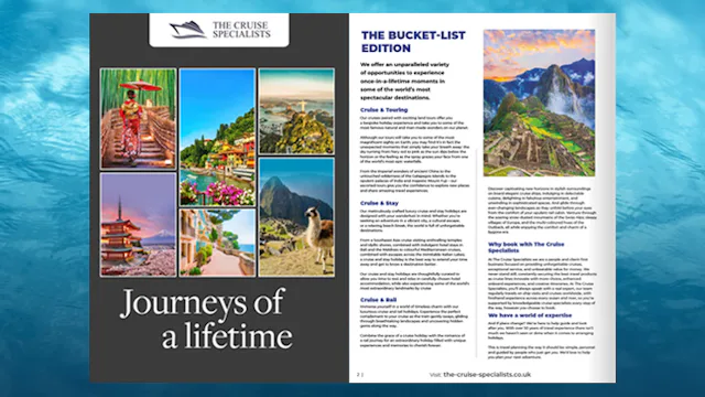 Imagine Cruising brochure with The Cruise Specialists