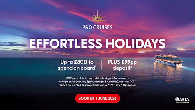Effortless holidays with P&O Cruises