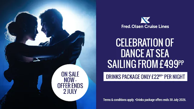 Celebration of dance at sea with Fred. Olsen