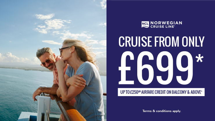 Cruise from only £699pp with Norwegian Cruise Line