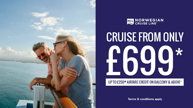 Cruise from only £699pp with Norwegian Cruise Line