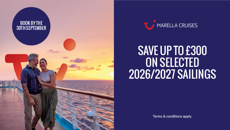 Save up to £300 on selected 2026/27 sailings with Marella Cruises
