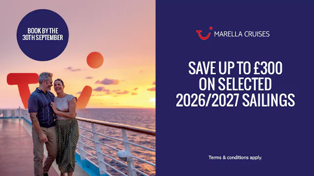 Save up to £300 on selected 2026/27 sailings with Marella Cruises