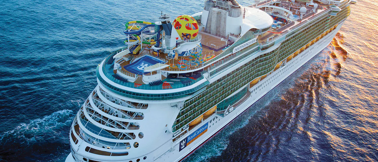 Independence of the Seas cruise ship aerial