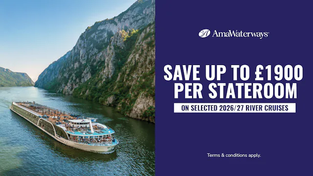 Save up to £1900 per stateroom with AmaWaterways River Cruises