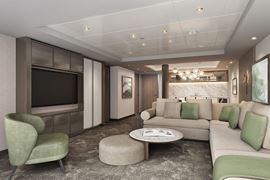 Celebrity Silhouette Cruise Ship - Royal Suite Livingroom